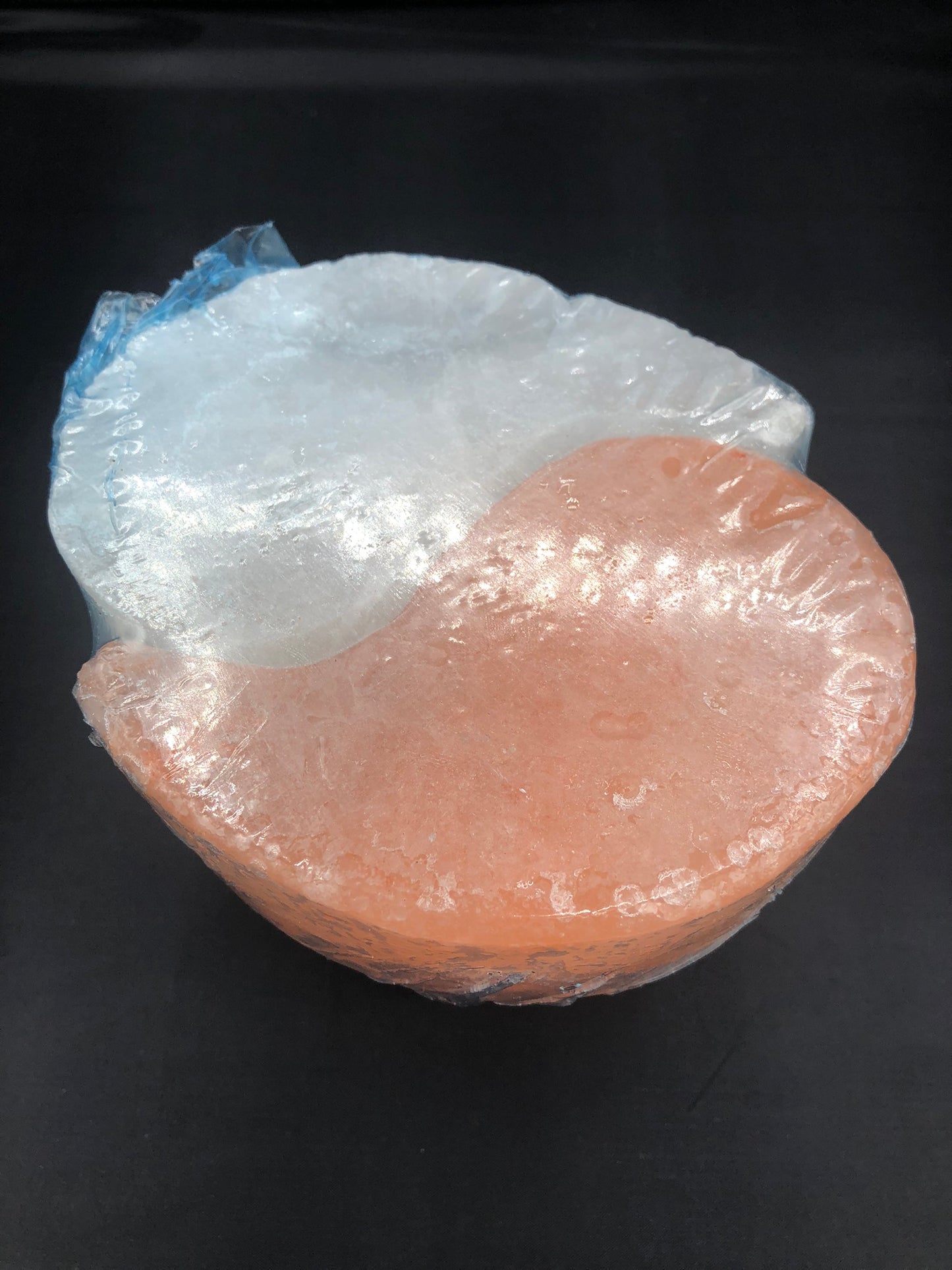 Himalayan Ying & Yang Salt Tea Light Holder