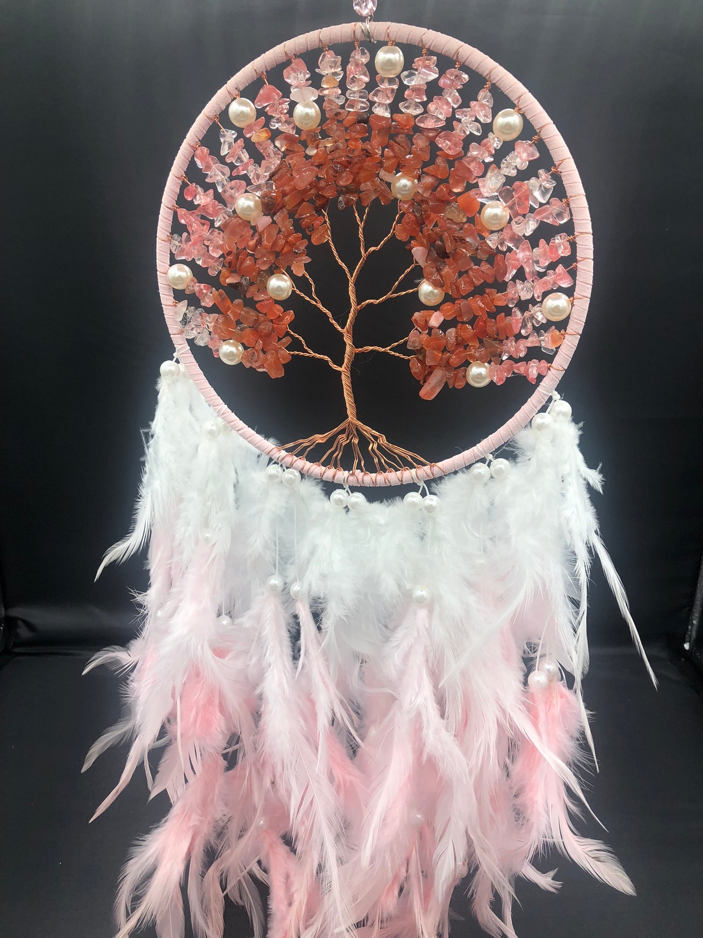 Dreamcatcher Carnelian & Strawberry Quartz