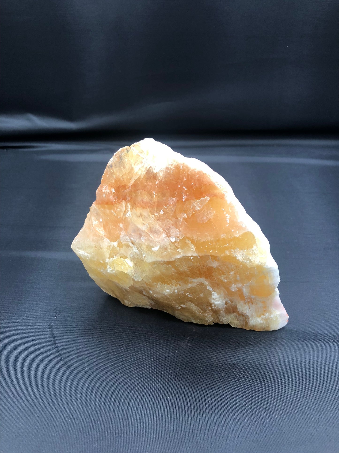 Honey Calcite Smooth Cluster