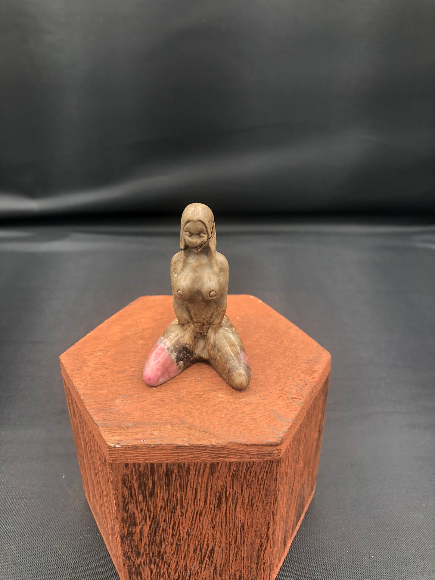 Rhodonite Lady Carving