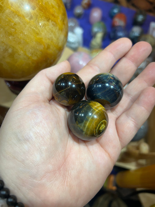 Tigers eye mini sphere