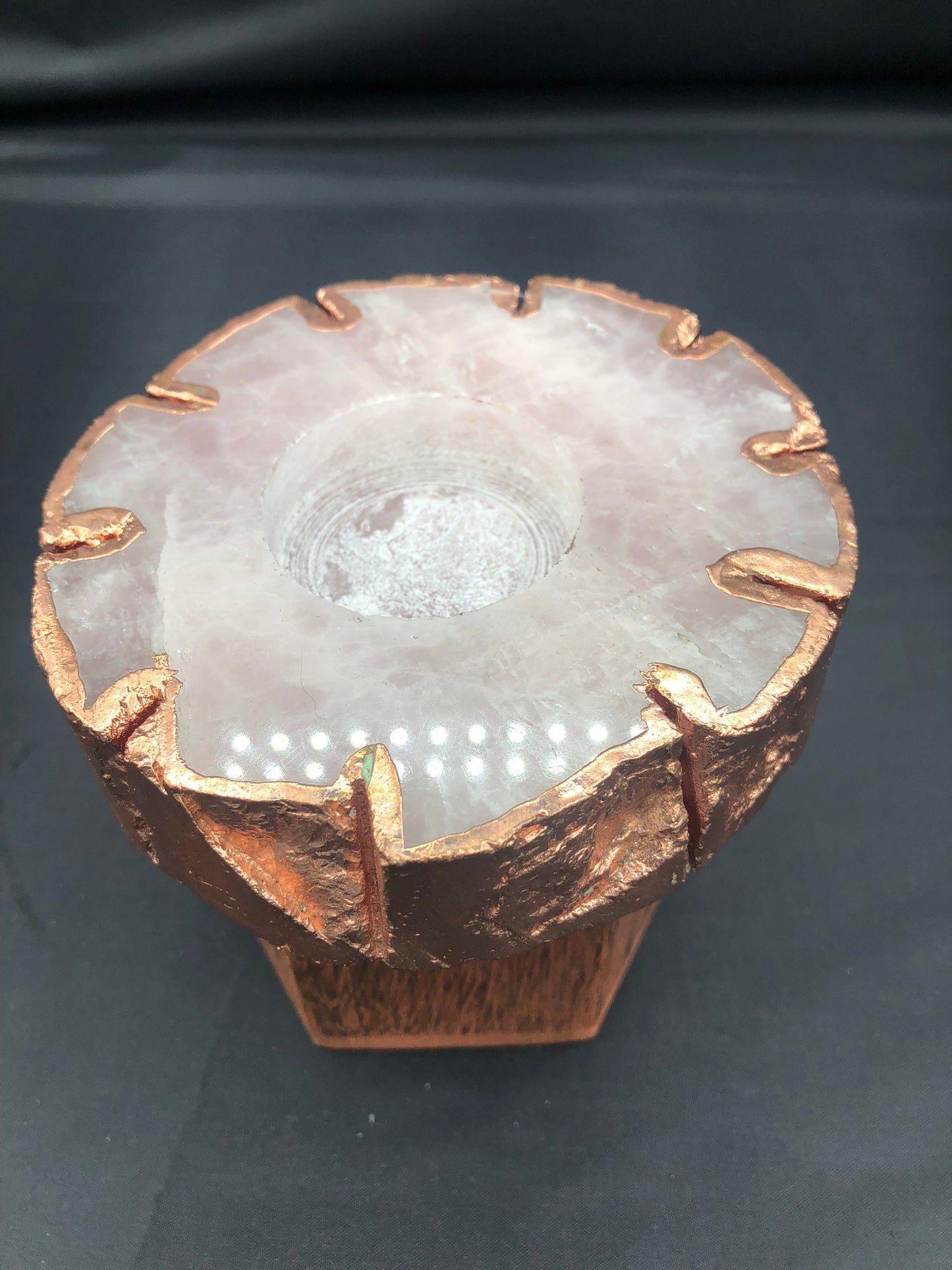 Rose Quartz Tealight Holder