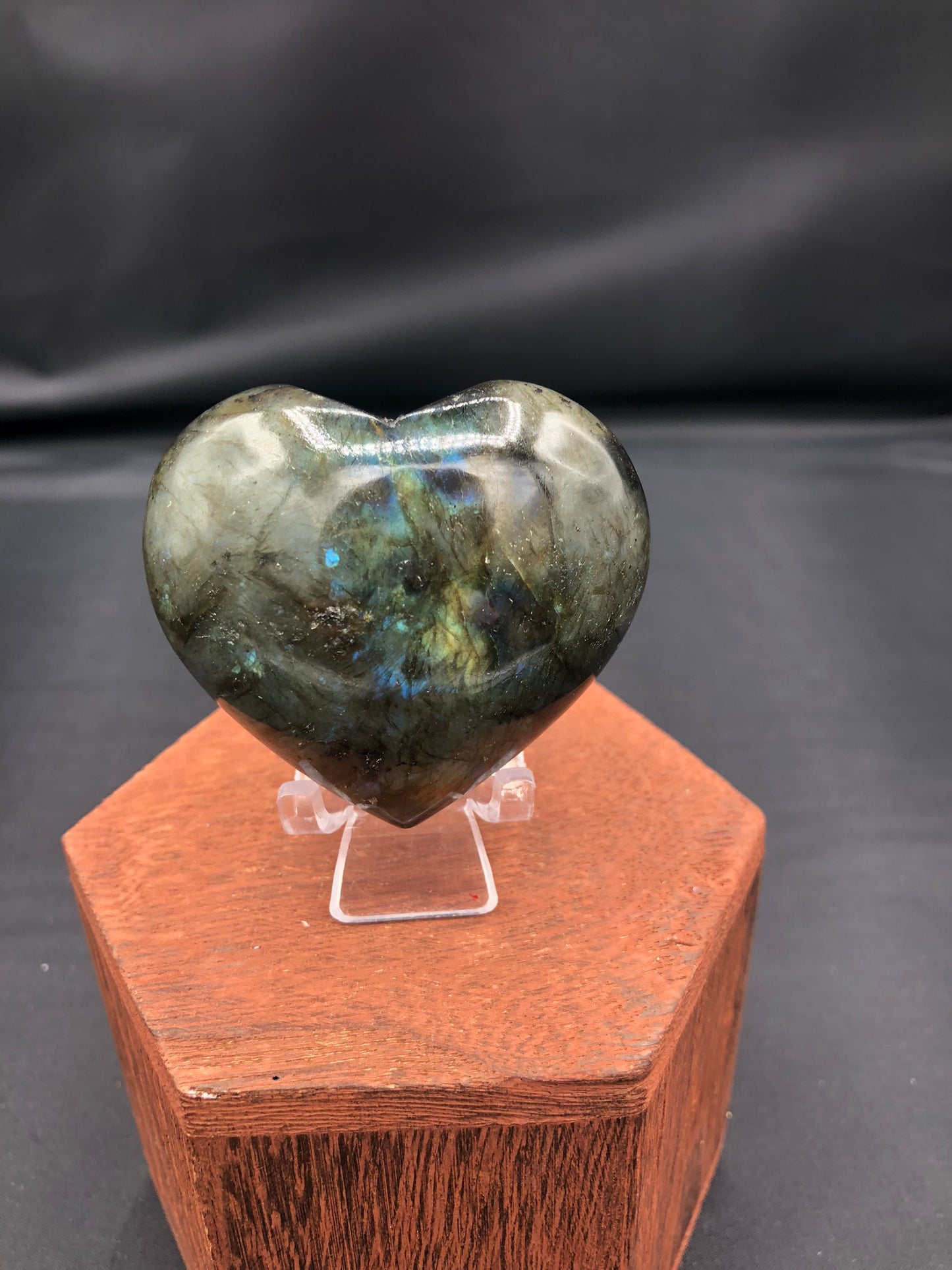 Labradorite Heart