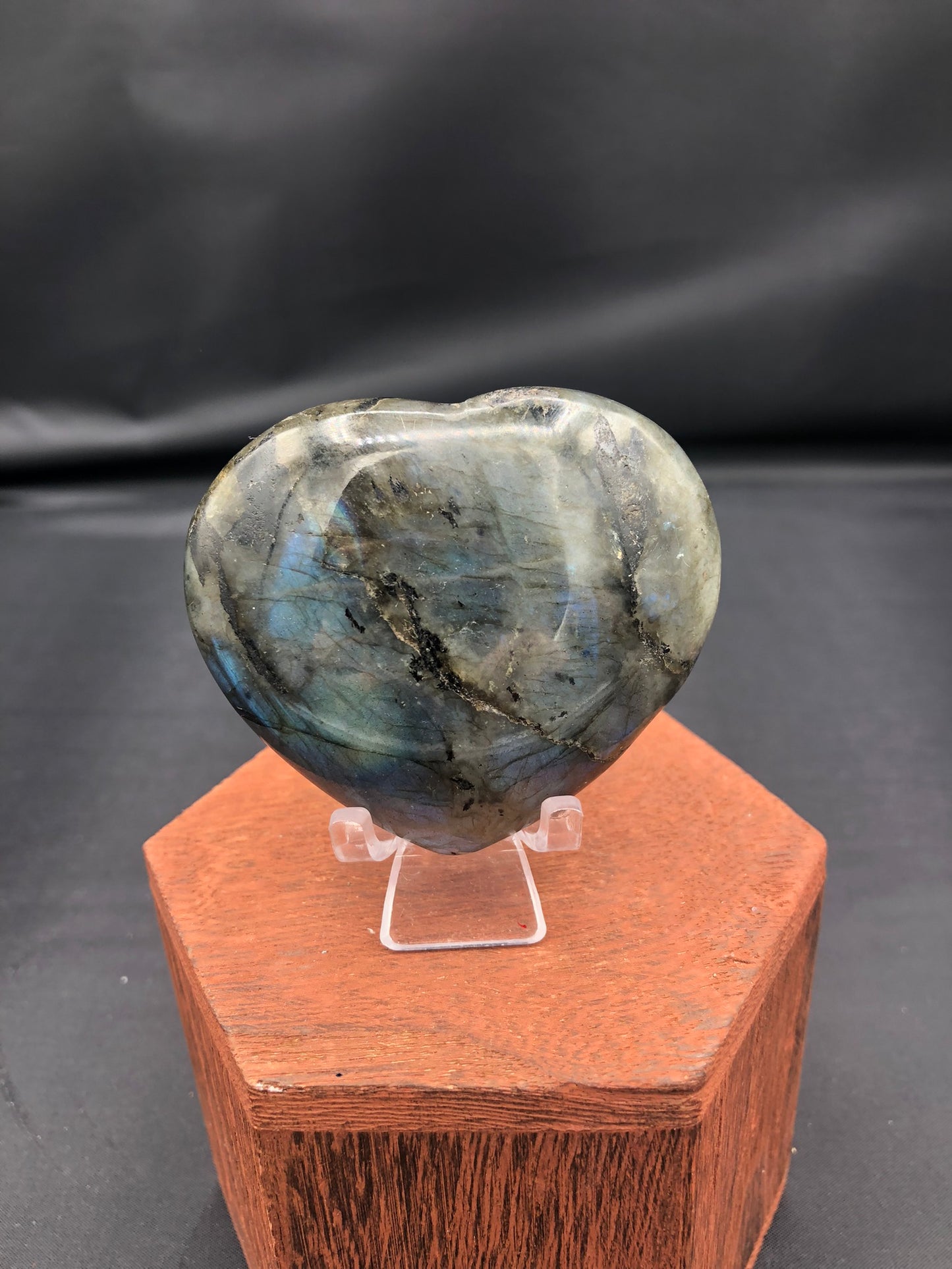 Labradorite Heart