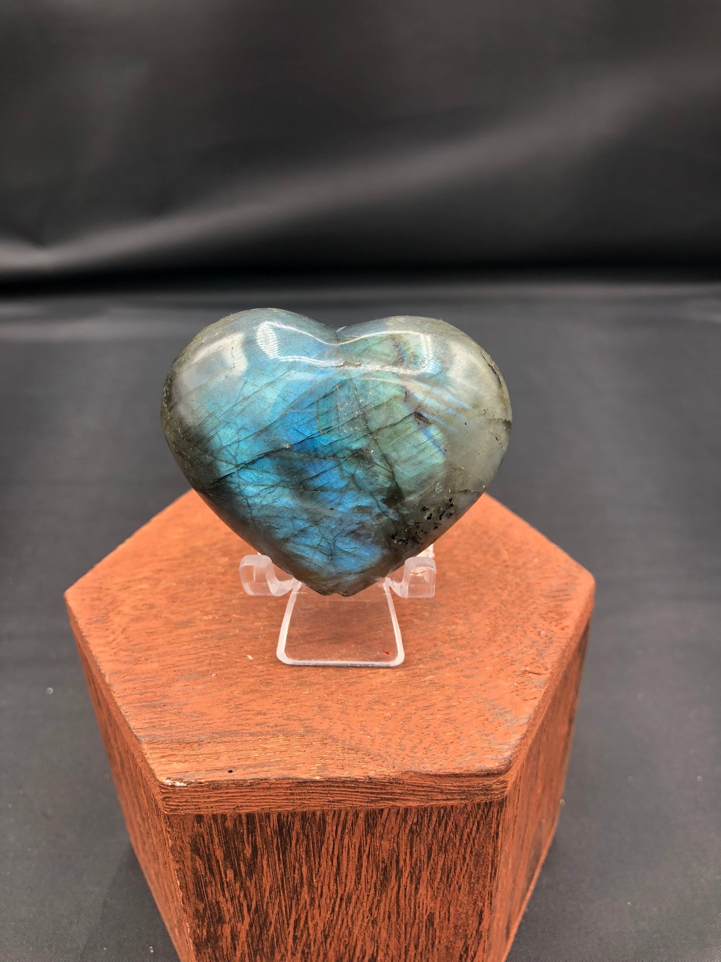 Labradorite Heart