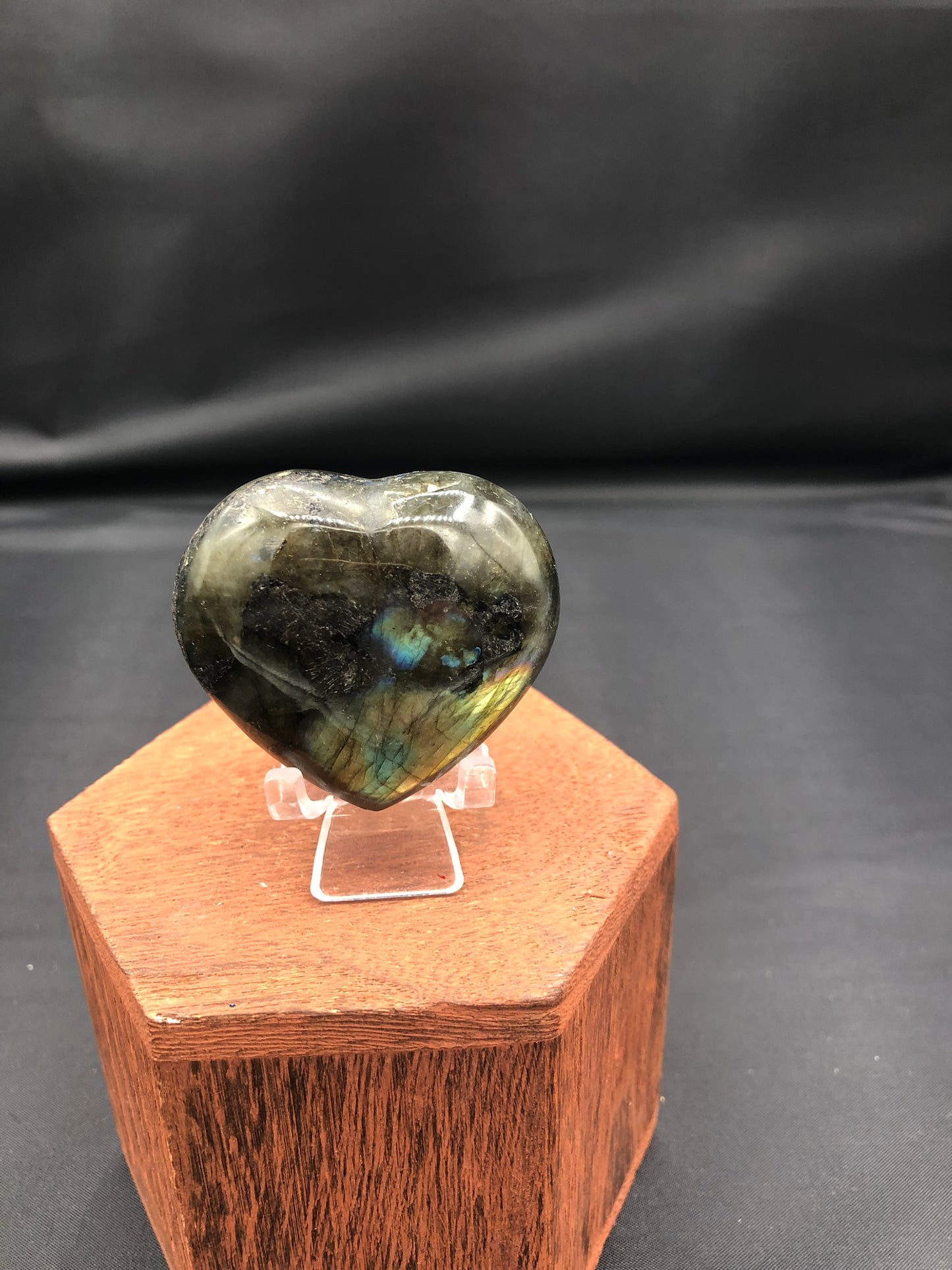 Labradorite Heart