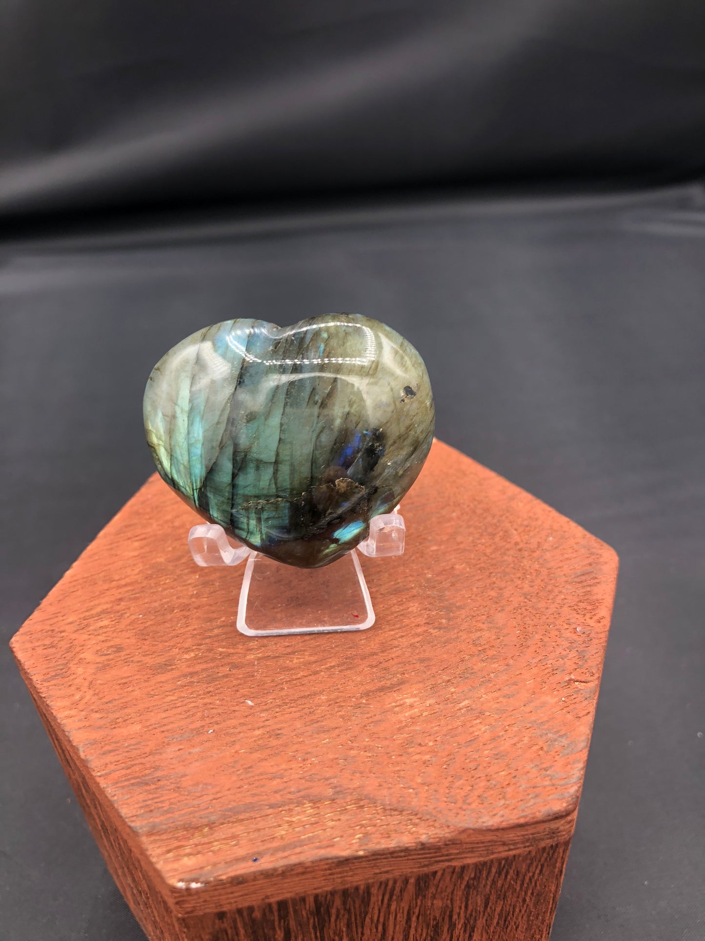 Labradorite Heart