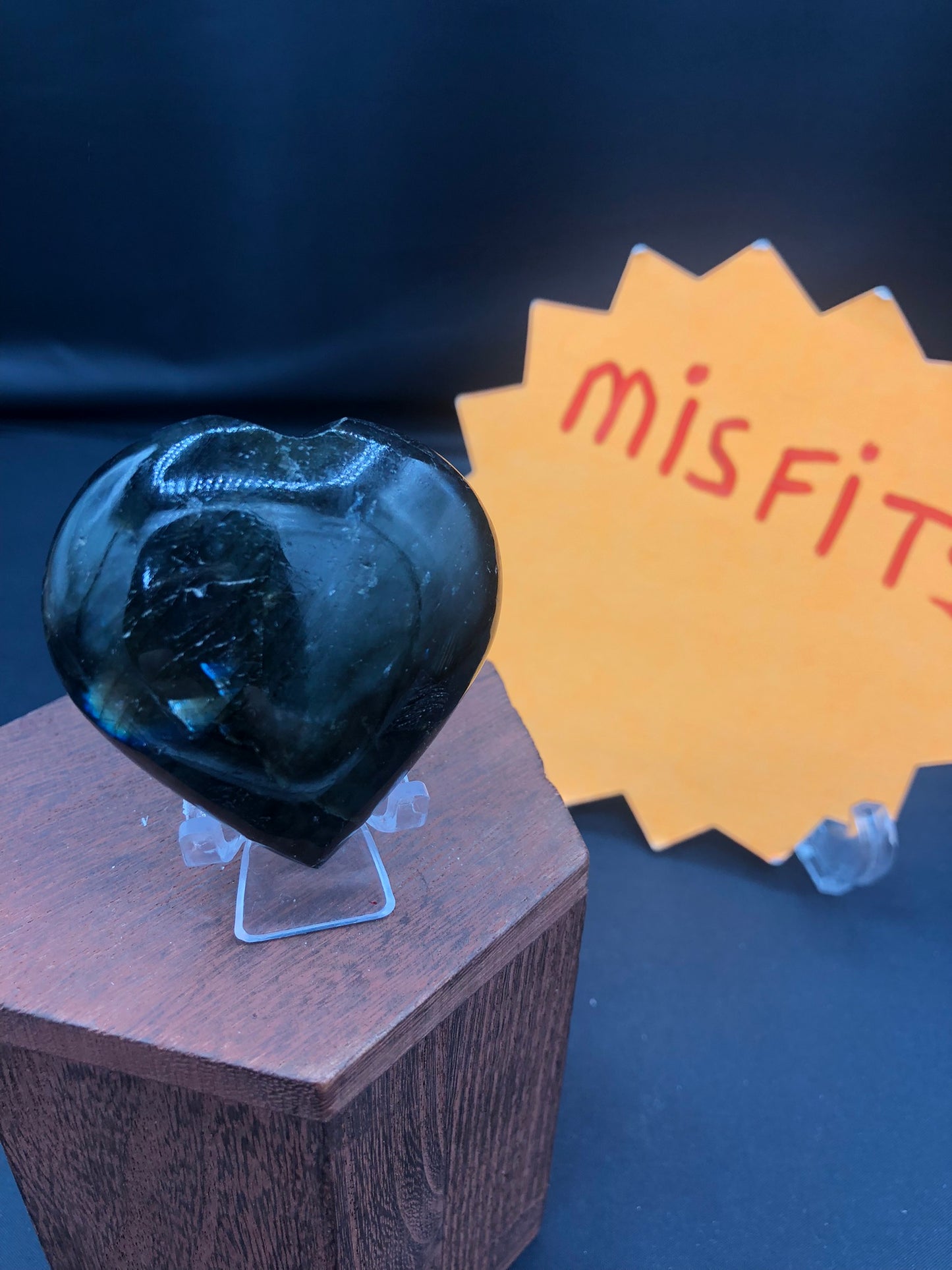 Misfit Labradorite Heart