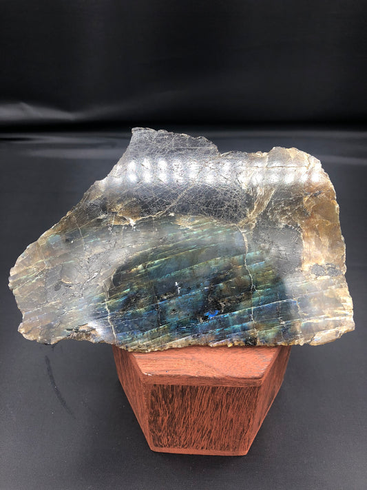 Labradorite slice rough/smooth